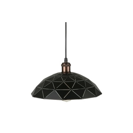 

Forte Lighting 7105-01 1 Light 13 Wide Pendant - Black