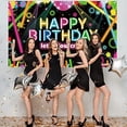thumbnail image 3 of Neon Birthday Party Decorations Supplies Let Glow Party Banner Backdrop Decorations Neon Glow Themed Birthday Party Photo Booth Props Sign Supplies Indoor and Outdoor, 3 of 6