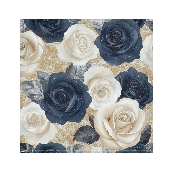Qxltty Luxurious Floral Napkins 20×20in Perfect for Parties Dinners Weddings Cocktail Housewarming Cloth Napkins Set of 6