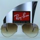 thumbnail image 3 of RB-Hip Hop-sunglasses Aviator Gradient Brown Lenses Gold Frame RB3025 Women / Men New, 3 of 5