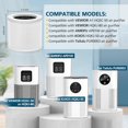 thumbnail image 2 of 2 Pack A1 Replacement Filter Compatible with VEWIOR Air Purifier Hqsc-50, Hqkj-80, Ameifu Ap01w, Koios Hqkj-50, H13 True Hepa Filter for Vewior A1w Air Purifier, 2 of 7