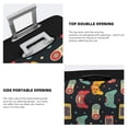 thumbnail image 3 of Fuzoiu Retro Video Game Print Suitcase Cover,Washable Luggage Covers for Suitcase,Elastic Luggage Protector Cover,Scratch Resistant Travel Suitcase Covers-X-Large, 3 of 7