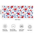 thumbnail image 3 of Pioneer Flower Floral Print Pattern Bathroom Rugs Mat, Non Slip Microfiber Bathroom Rug with Rubber Backing, Soft Mats for Bathroom Floor Tub Shower, 24"x60", 3 of 5