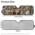 thumbnail image 3 of FUIALDOLG Car Front Window Sun Shield Forest Buck Deer Foldable Front Window Sun Shade Windshield Rays Sunshade Visor Protector for Off-road Vehicle SUV Accessories 52.95" L x 16.14" W, 3 of 7