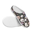 thumbnail image 3 of Lsque cartoon cute Skull star Pattern Womens Comfort Cotton on Scuff With Memory Foam and Anti-skid Sole Slipper-35/36, 3 of 7