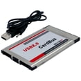 thumbnail image 3 of 2X Adaptador de Tarjeta PCMCIA Una USB 2.0 CardBus Dual 2 Puertos 480M para Computadora Portátil, 3 of 4