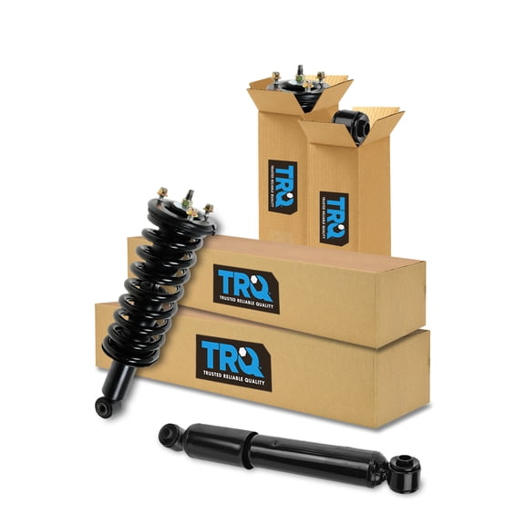 TRQ Shock Strut Spring Assembly Front Rear Kit Set of 4 for 05-12 Pathfinder New SKA60956