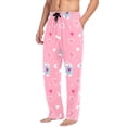 thumbnail image 2 of FORMRS Mens Pajama Pants with Pockets Soft Cotton Sleepwear Lounge Bottoms, Sizes S-2XL, Love Connection, 2 of 7