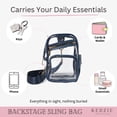 thumbnail image 5 of Kedzie Backstage Clear Sling Crossbody Bag, Navy (Women's), 5 of 7