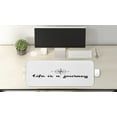 thumbnail image 2 of Saying Computer Mouse Pad, Life Is a Journey Existential Motto Cardinal Directions on Plain Background, Rectangle Non-Slip Rubber Mousepad Large, 31" x 12", Charcoal Grey White, by Ambesonne, 2 of 2