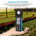 thumbnail image 4 of Digital Illuminance Meter, HoldPeak 1-400000Lux Light Meter with Large LCD Screen Handheld Ambient Temperature Measurer, 4 of 6