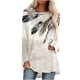 thumbnail image 1 of Mujeres Casual Manga larga Cuello redondo Tops Blusa suelta Popular-camisas impresas personalizadas Fridja czfsfas3510, 1 of 5