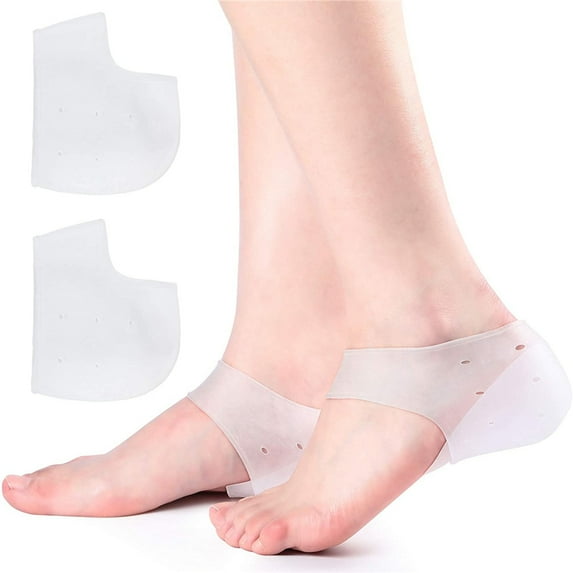 1 Pair Invisible Height Increase Insole, Soft Silicone Heel Lift Insole Leg Lengthen for Men and Women, 4cm
