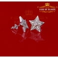 thumbnail image 3 of King of Bling's 925 Sterling Silver White 0.25ct Diamond For Women's / Men's Stud Star Earrings, 3 of 12