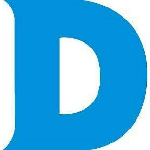 Students D Cute Education Wall Decal Decoration Cute Coloured Alphabetical Letter “D” Lasts Years and Easily Removable - Size: 20 In(W) x 16 In(H)