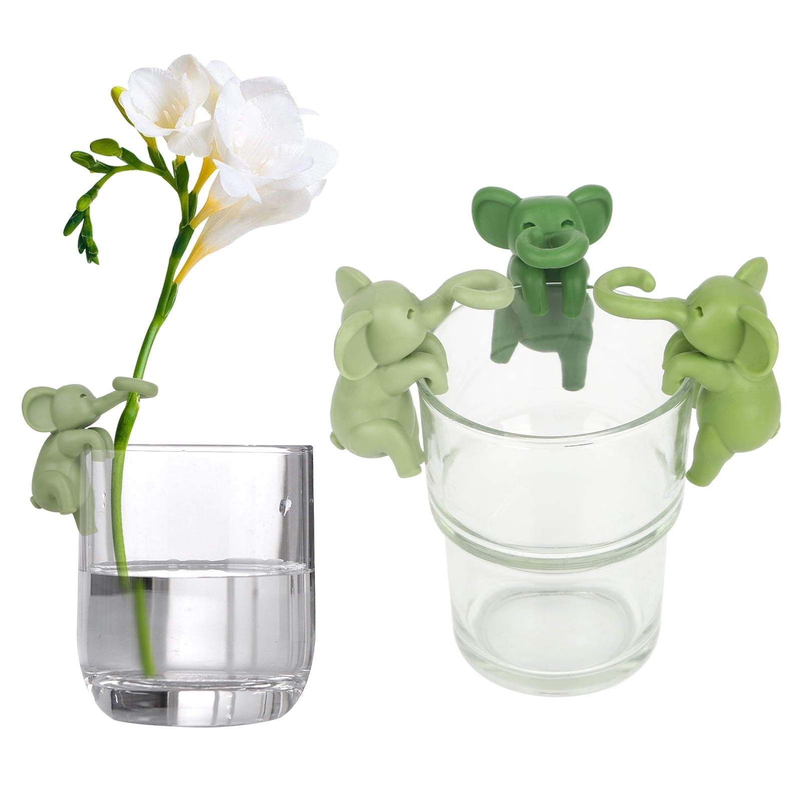 Aokelily Plant Propagation Buddy; Plant Support for Sprouts, Stems, Shoots, and Cuttings; 3 Cute Plant Elephant Supports for Easter Gift Plant Propagation Station or an Indoor Garden