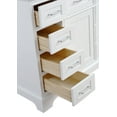 thumbnail image 4 of Aria 42" Bathroom Vanity with White Cabinet and Carrara Marble Top, 4 of 7