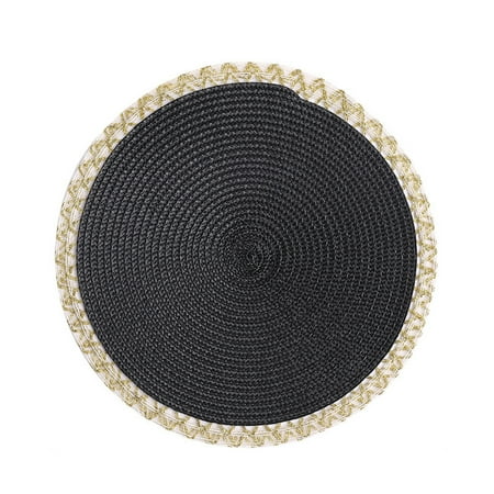 

Phnom Penh Woven Placemats Western Meal Mats Anti-Scalding Table Mats Home Decorative Mats Pp Dish Mats 2Pcs