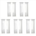 thumbnail image 1 of Cortinas Transparentes Blancas para Ventana 108 Pulgadas de 10 Paneles Cortinas Blancas Transparentes Cortinas Transparentes Panel BáSico de Bolsillo de Varilla, 1 of 7