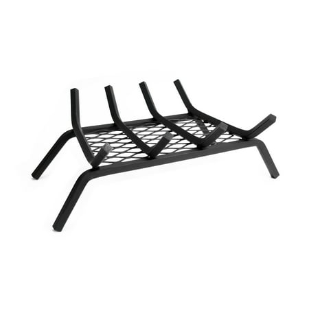 

Pleasant Hearth 1/2 in. Steel Log Grate- 18 in. 4 Bar with Ember Retainer