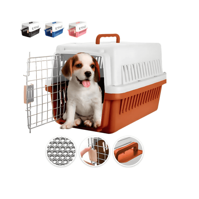 Jaula Transportadora Portátil Perro Gato colo cafe