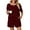 Wine Red, variant on UVN 2 Piece Pajama Sets for Women Short Sleeve Top and Shorts Sleepwear Casual Lounge Set with Pockets