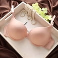thumbnail image 3 of Sujetador sin costuras para mujer, lencería Sexy de realce de copa ABC, ropa interior con cierre frontal, busto pequeño, íntimo, 3 of 4