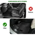 thumbnail image 4 of Ladcaser Floor Mats Compatible for Toyota Camry 2012 2013 2014 2015 2016 2017 All Weather TPE Floor Liners Black, 4 of 7