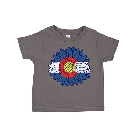 

Inktastic Colorado Flag Sunflower Gift Toddler Boy or Toddler Girl T-Shirt