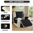 thumbnail image 4 of UPONRAY Waterproof Recliner Chair Cover, Non-Slip & Washable Furniture Protectors Recliner Cover for Kids Pet Dog(23 Inch,Black), 4 of 7