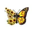 thumbnail image 1 of Papillon Tournesol Croix Salon Décoration Pendentif Papillon Croix, 1 of 6