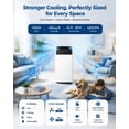 thumbnail image 2 of JoanKaren 10000 BTU Portable Air Conditioner w/ DIY Window Kit,Cools Room up to 450 Sq. ft,3-in-1 AC Unit with Cooling,Dehumidifier,Fan,Smart Floor Standing AC, 2 of 11