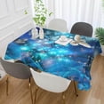 thumbnail image 4 of SKYSONIC 54"X54" Square Tablecloth with Christmas Dove Lights Fir Tree Prints, Anti-Wrinkle and Smooth Table Cloth for Kitchen/Home Wedding Decoration, 4 of 7