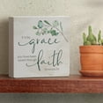 thumbnail image 4 of CounterArt "By Grace" Artistic Freestanding Solid Wood Block Sign 3.75" Square, 4 of 5