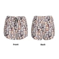 thumbnail image 3 of Logiee Watercolor cute slow loris Print Women 2 in 1 Running Shorts,High Waisted Athletic Shorts,Gym Workout Shorts with Liner Pockets-Small, 3 of 7