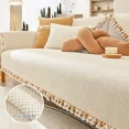 thumbnail image 4 of Thickened Fabric Sofa Cover I Shape Slipcover Seat Sofa Towel Dust Cover Towel Couches for Living Room Decor Chair Mat (D,30x50cm case 1pc), 4 of 7