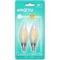 thumbnail image 1 of YWC-E12 LED Bulb 100 Watt, Frosted Candelabra LED Light Bulbs, Dimmable Chandelier Light Bulbs, 2700K Soft White, 7W Equivalent to 100W, Small Base Type B LED Bulbs, 2 Pack, 1 of 4