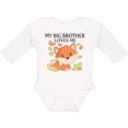 thumbnail image 3 of Inktastic My Big Brother Loves Me- little fox Boys or Girls Long Sleeve Baby Bodysuit, 3 of 5