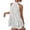 White, variant on Women Halter Backless Dress Summer Mini Short Dresses A Line Polka Dot Sundress, L