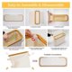 thumbnail image 5 of Bamboo Toilet Paper Storage Toilet Paper Stand with Lid Creamy-White, 5 of 5