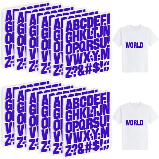 30 hojas de letras termoadhesivas, 1200 piezas de letras termoadhesivas para ropa, vinilo de 1,6 pulgadas, letras de transferencia de calor, pegatinas del alfabeto de PU A-Z, prensa de calor para cami
