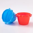 thumbnail image 7 of Kids Beach Sand Bucket, Colorful Plastic Toy Pail for Sandcastle Building & Water Play, 7 of 7