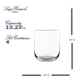 thumbnail image 7 of Luigi Bormioli Sublime 15.25 oz DOF Double Old Fashioned Glasses, Set of 4, Clear, 7 of 7