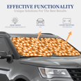 thumbnail image 4 of JUNZAN Cute Ghosts Pattern Car Windshield Sun Shade | Reflective Sunshade | Foldable 2-Piece Sun Shield Protect Your Car | Fits Sedans, SUVs, Hatchbacks-Medium, 4 of 6