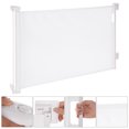 thumbnail image 4 of Retractable Gate Extra Tall Baby Gate White Freestanding Pet Gate 118*33.85in, 4 of 10