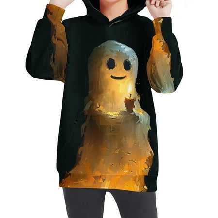 

Children s Clothing High-end Clearance Crewneck Oversized Hooded Sweatshirt Kids Fashion Long Sleeve Pullover Tops 4-14 Years For Girls And Boys