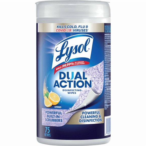 Dual Action Wipes - Citrus