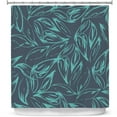thumbnail image 1 of Shower Curtains 70" x 73" from DiaNoche Designs by Zara Martina - Luminous Leafy Layers, 1 of 1