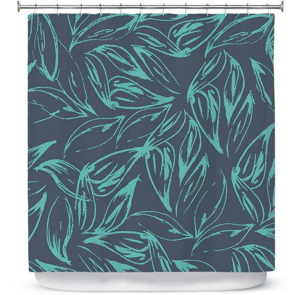 Shower Curtains 70" x 84" from DiaNoche Designs by Zara Martina - Luminous Leafy Layers