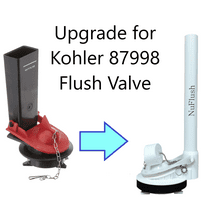 Kohler 2.25 inch One-Piece Toilet Flush Valve Replacement with Triangle Connection by NuFlush